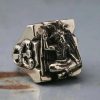 Anillo acero baphomet - Imagen 2